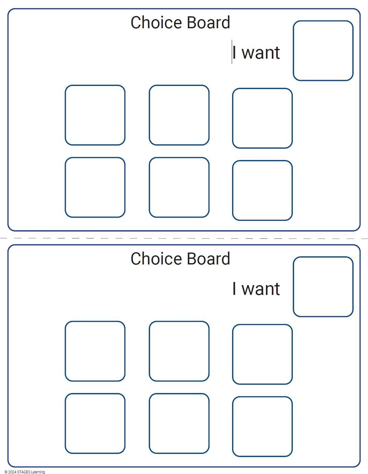 choice board small