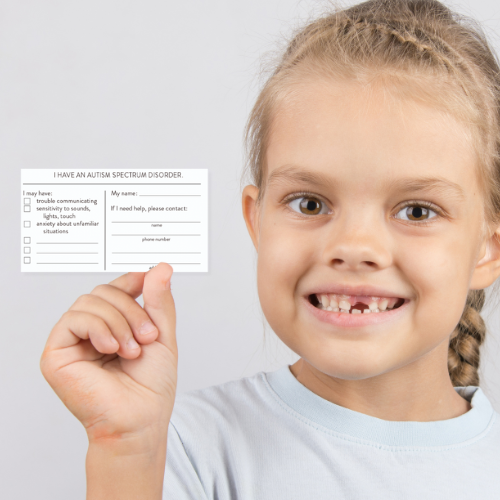 Stages autism ID card template
