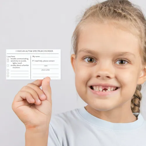 Stages autism ID card template