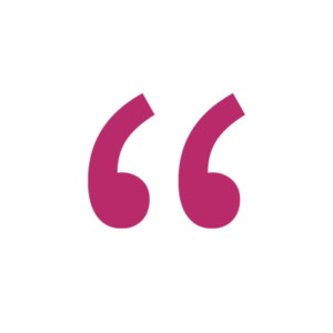 stages learning dark pink quotation marks graphic